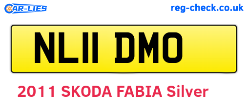 NL11DMO are the vehicle registration plates.