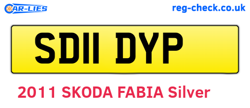 SD11DYP are the vehicle registration plates.
