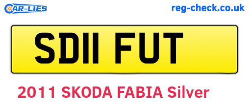SD11FUT are the vehicle registration plates.