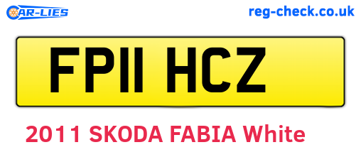 FP11HCZ are the vehicle registration plates.