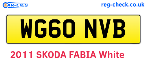 WG60NVB are the vehicle registration plates.