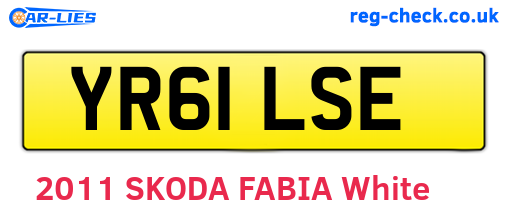 YR61LSE are the vehicle registration plates.