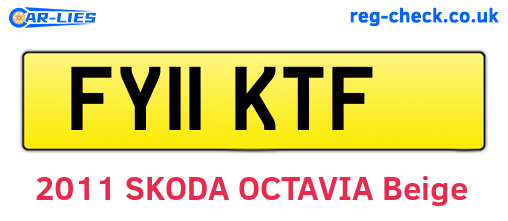 FY11KTF are the vehicle registration plates.