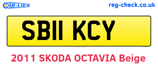 SB11KCY are the vehicle registration plates.