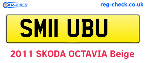 SM11UBU are the vehicle registration plates.