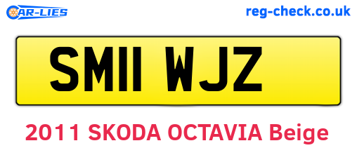 SM11WJZ are the vehicle registration plates.
