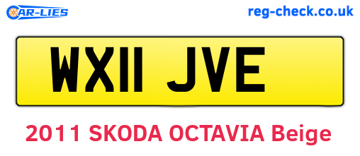WX11JVE are the vehicle registration plates.
