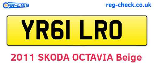 YR61LRO are the vehicle registration plates.