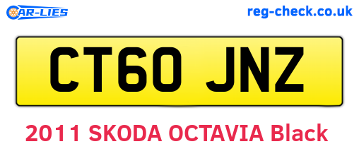 CT60JNZ are the vehicle registration plates.