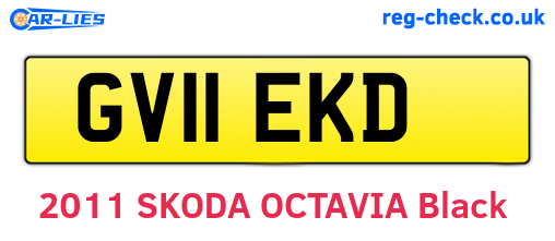 GV11EKD are the vehicle registration plates.