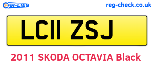 LC11ZSJ are the vehicle registration plates.