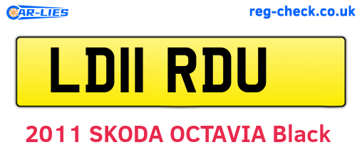 LD11RDU are the vehicle registration plates.