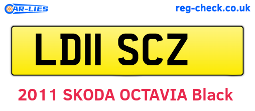 LD11SCZ are the vehicle registration plates.