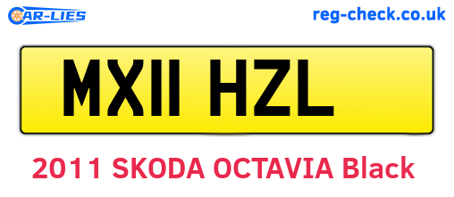 MX11HZL are the vehicle registration plates.