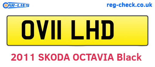 OV11LHD are the vehicle registration plates.