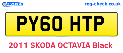 PY60HTP are the vehicle registration plates.
