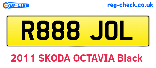 R888JOL are the vehicle registration plates.
