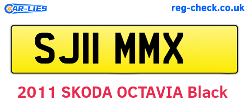 SJ11MMX are the vehicle registration plates.