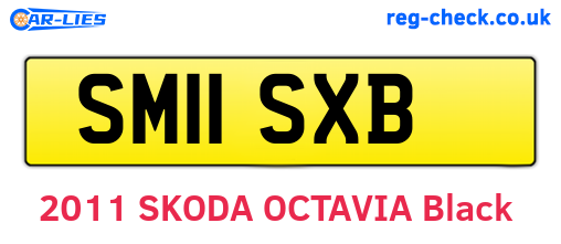 SM11SXB are the vehicle registration plates.