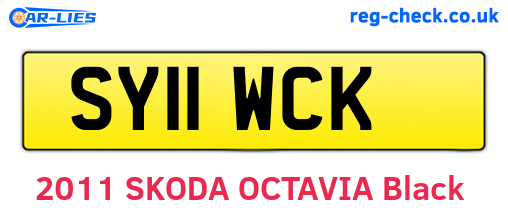 SY11WCK are the vehicle registration plates.