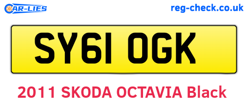 SY61OGK are the vehicle registration plates.