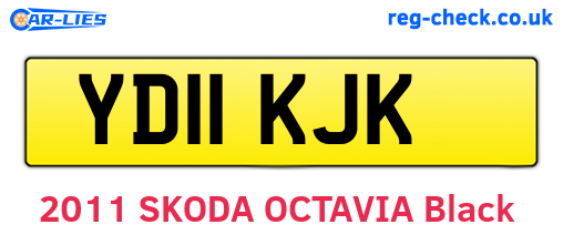YD11KJK are the vehicle registration plates.