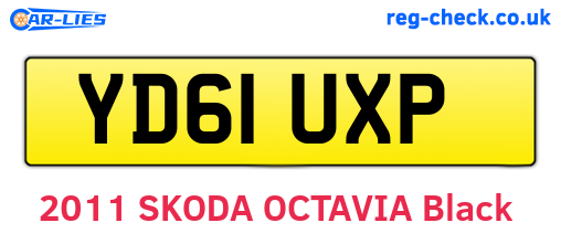 YD61UXP are the vehicle registration plates.