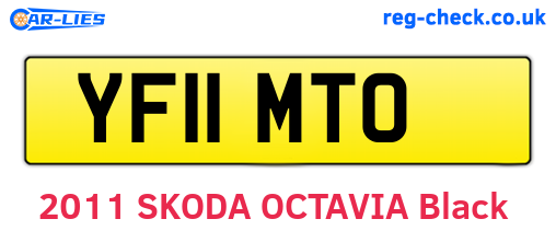 YF11MTO are the vehicle registration plates.