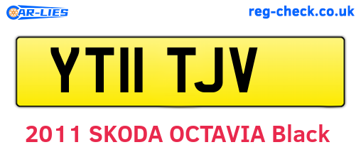 YT11TJV are the vehicle registration plates.