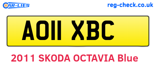 AO11XBC are the vehicle registration plates.