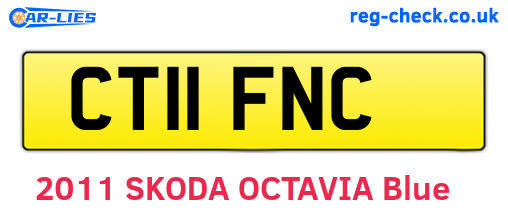CT11FNC are the vehicle registration plates.