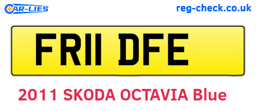 FR11DFE are the vehicle registration plates.