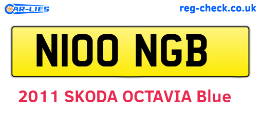 N100NGB are the vehicle registration plates.