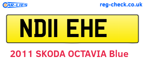 ND11EHE are the vehicle registration plates.