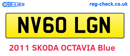 NV60LGN are the vehicle registration plates.