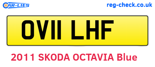 OV11LHF are the vehicle registration plates.