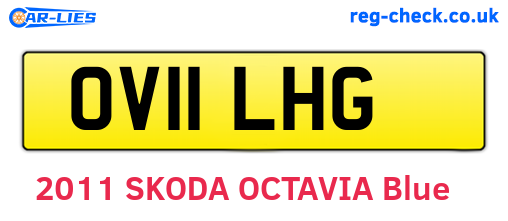 OV11LHG are the vehicle registration plates.