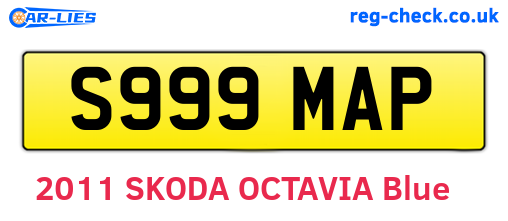 S999MAP are the vehicle registration plates.