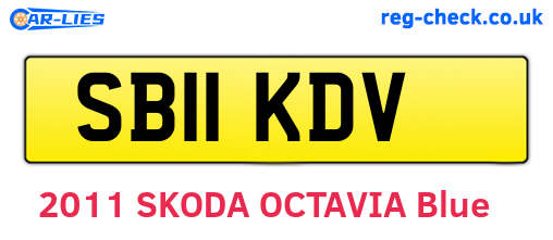 SB11KDV are the vehicle registration plates.