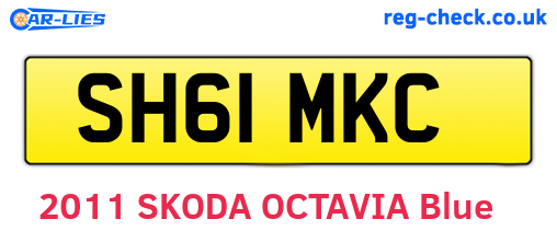 SH61MKC are the vehicle registration plates.