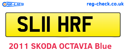 SL11HRF are the vehicle registration plates.
