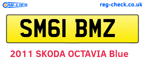 SM61BMZ are the vehicle registration plates.
