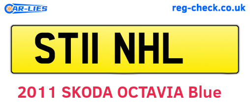 ST11NHL are the vehicle registration plates.