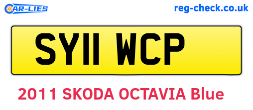 SY11WCP are the vehicle registration plates.
