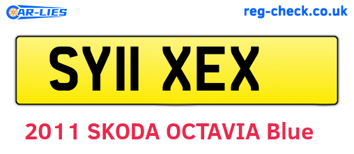SY11XEX are the vehicle registration plates.