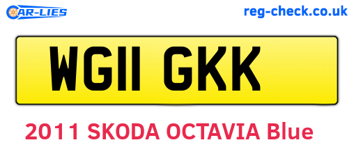 WG11GKK are the vehicle registration plates.