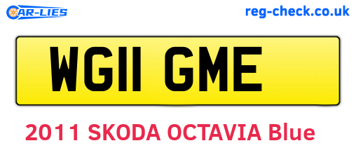 WG11GME are the vehicle registration plates.