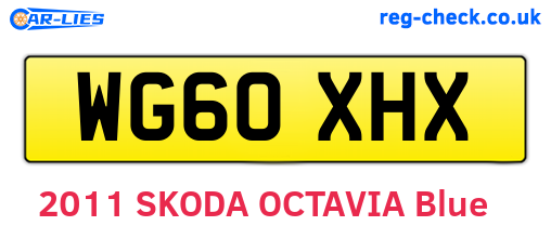 WG60XHX are the vehicle registration plates.