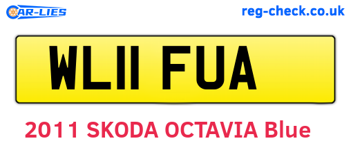 WL11FUA are the vehicle registration plates.