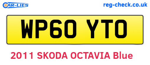 WP60YTO are the vehicle registration plates.